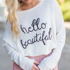 Hello Beautiful Sweater
